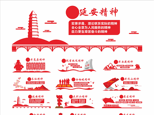 革命精神文化墙