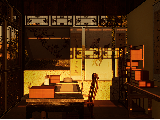 UE5古风室内写实场景