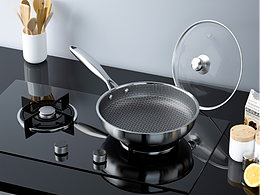 不锈钢锅具纹理渲染