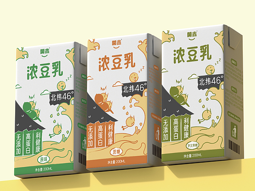 開鑫浓豆乳-包装设计