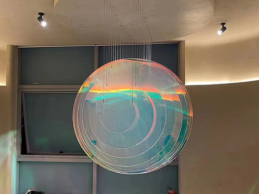 亚克力展示球现代吊饰挂件售楼处装饰悬空雕塑艺术品