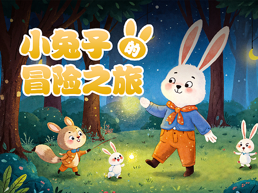 《小兔子的冒险之旅》儿童绘本