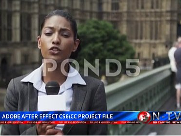 AE模板|简洁动态新闻发布动画字标题标题开场