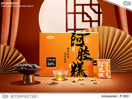 食品摄影丨INTERPRETER×五谷磨房阿胶糕