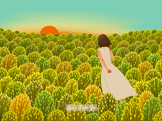 瞭望（個(gè)人主頁-ZNjI2NDEyMjg=） - 商業(yè)插畫 - 站酷設(shè)計(jì)師理小漁原創(chuàng)素材 - 站酷ZCOOL