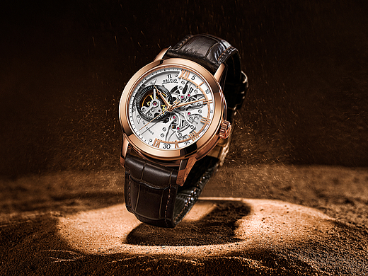 手表摄影#男表白底,创意场景图