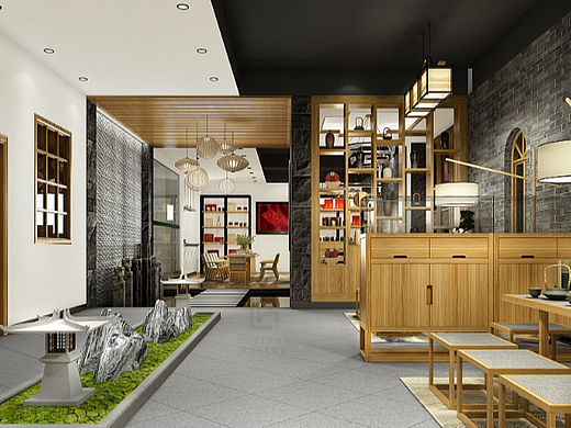 “盐”日式餐厅设计，不一样的空间体验意境