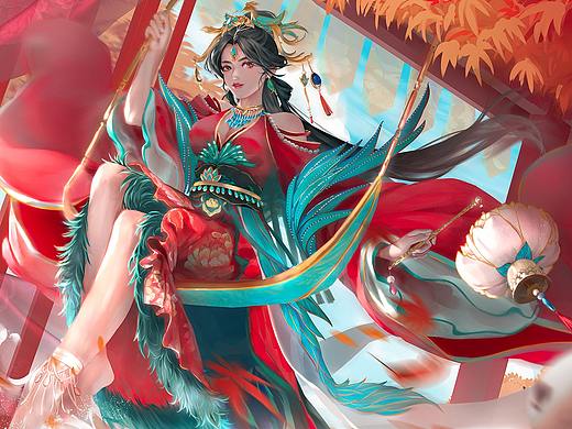 三国杀【一将成名-国潮典韵】族吴苋·国色天香