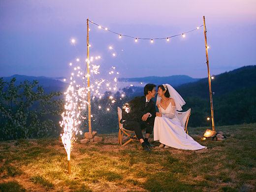 把婚纱照拍成浪漫“电影”