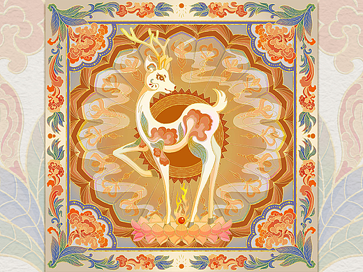 吉祥紋樣：加官受祿（個(gè)人主頁(yè)-ZNjI4MTcxODQ=） - 藝術(shù)插畫 - 站酷設(shè)計(jì)師鶴聞畫話原創(chuàng)素材 - 站酷ZCOOL