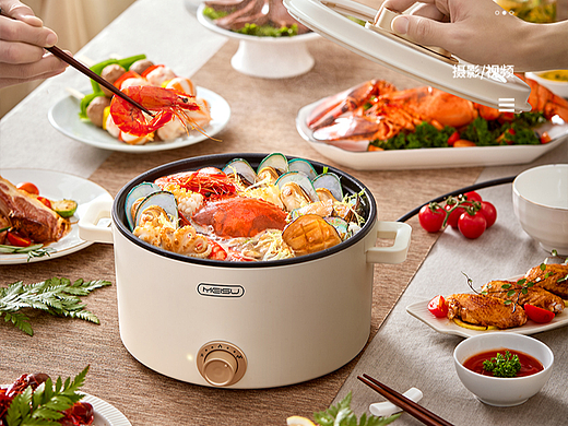 美苏多功能电煮锅【匡目视觉】