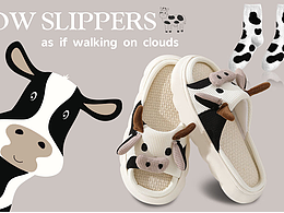 奶牛棉麻拖鞋展圖A+