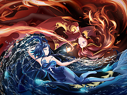 原神繪-水火無象