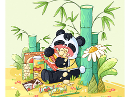 贪吃的小熊猫