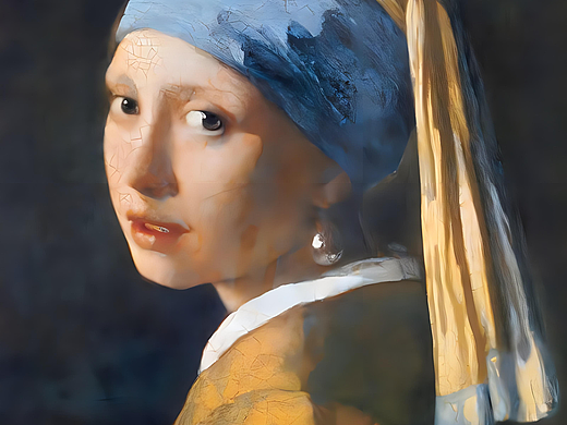 世界名画动起来——戴珍珠耳环的少女