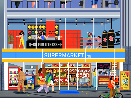 我为中海地产画插画5