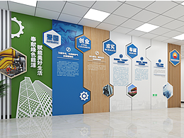 某石油公司辦公樓大廳文化設(shè)計(jì)