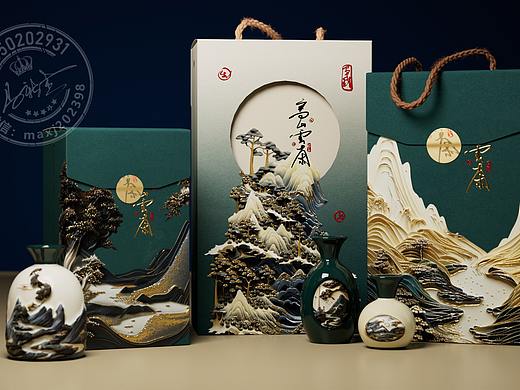 C4D纸盒包装效果