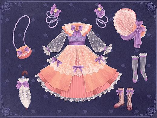 小甜甜的衣柜【服饰插画】