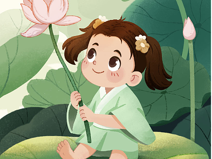 二十四节气插画-夏至（个人主页-ZNjczNTU0NzY=） - 儿童插画 - 站酷设计师鱼丸粗面13769原创素材 - 站酷ZCOOL