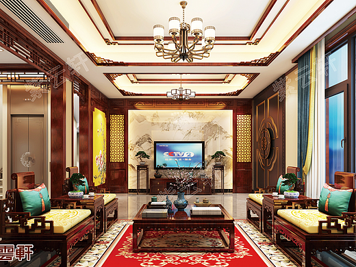 浙江中式装修别墅精致端庄展现复古情结