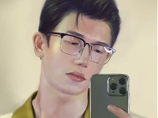 厚涂男头像