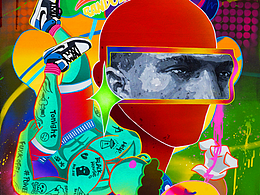 紫灰的最近综合材料架上作品