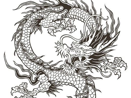 免扣素材 中国龙 清明节 龙 神龙