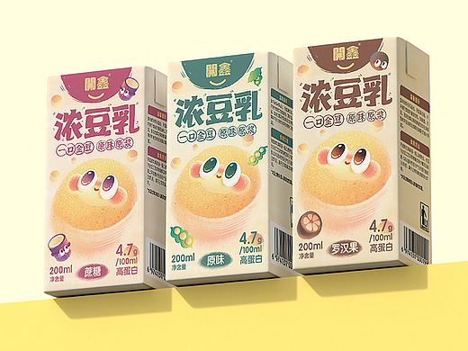 開鑫浓豆乳-包装设计