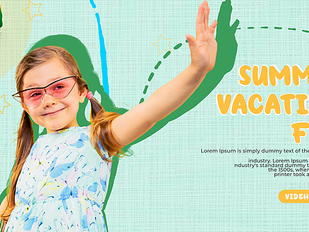 AE模板 | 创意液态形状卡通艺术风格儿童时尚节目综艺