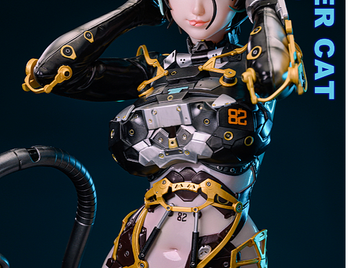 禅朋克X翼玩堂X翼次方联合出品1/4 电猫娘Cyber Cat