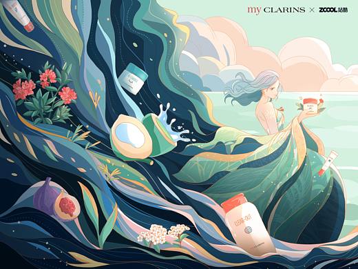 站酷×娇韵诗my CLARINS | 好食肌长绽放 森之呼吸