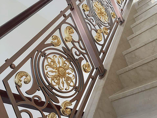 别墅楼梯栏杆灵动的美感