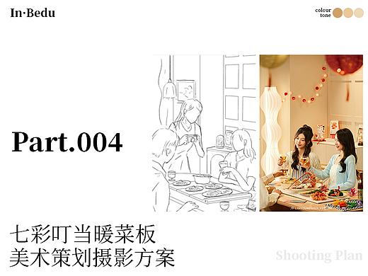 #七彩叮当暖菜板摄影美术方案手稿