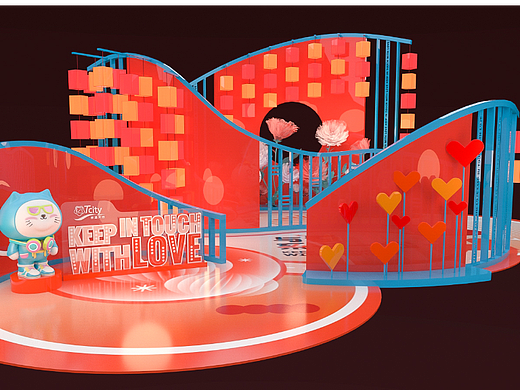 偏中式的一个新春美陈，但这稿设计没过（个人主页-ZNjI5NjUxMTY=） - 场景 - 站酷设计师kevincarrot原创素材 - 站酷ZCOOL