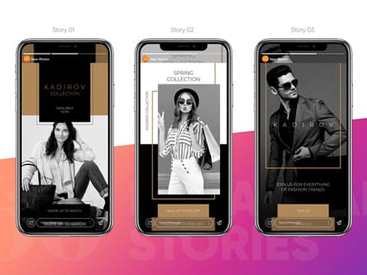 AE模板 | 竖屏手机模型时尚大牌宣传广告服装潮牌动画