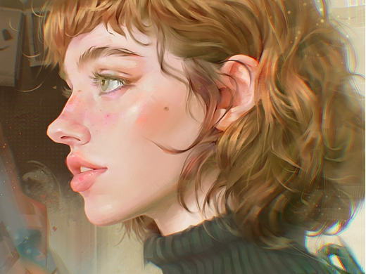 近期作品集/厚涂头像插画