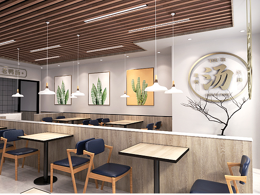 游子老鸭粉丝汤店面设计方案