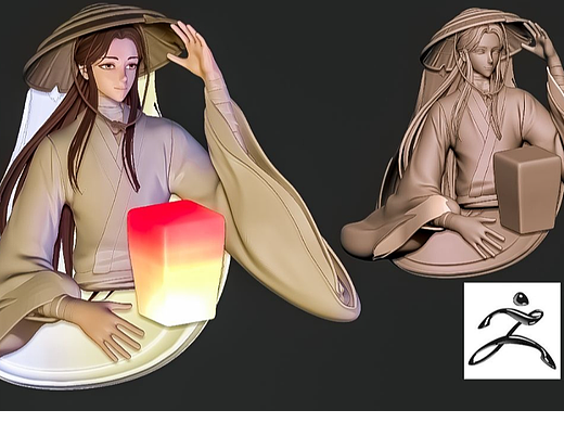 【天官赐福】谢伶3小时高模速雕，真的很难