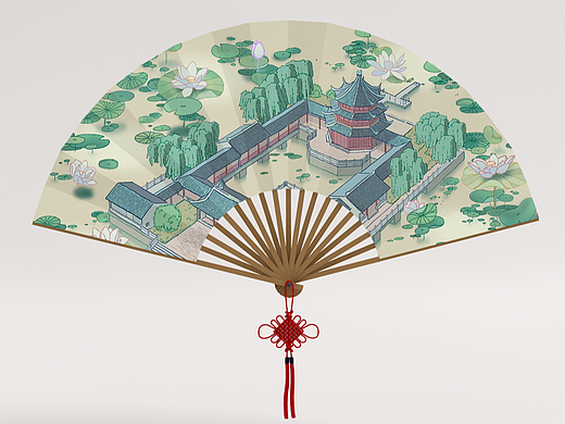 苏州"运河十景"主题插画及衍生