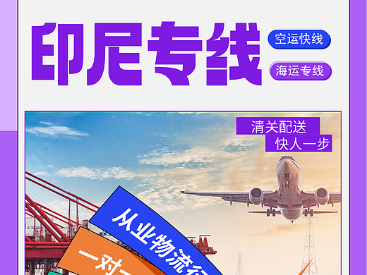 印尼专线 空运/海运专线 清关配送快人一步 双清到门