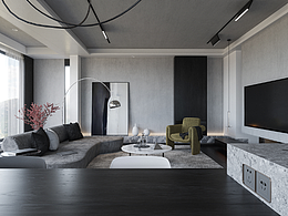 《镜像》简约 黑与白客餐厅