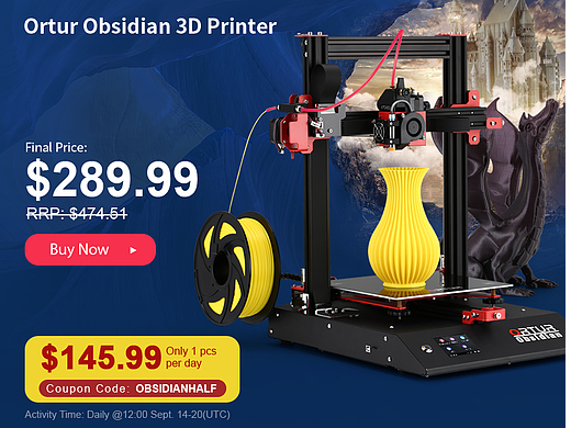 Ortur Obsidian 3D Printer/打印机