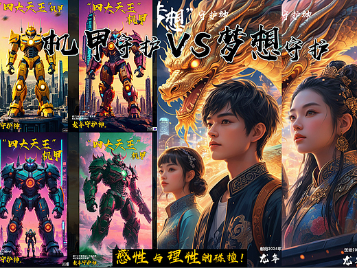 AI梦想vs机甲-龙年守护神!