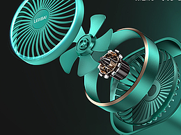 风扇建模渲染练习  临摹作品