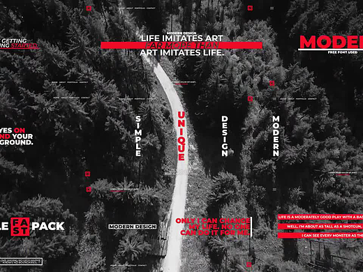 AE模板 | 设计独特的全屏标题包突出重要人物、产品