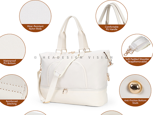 化妆包亚马逊产品拍摄_主图设计_A+详情页设计