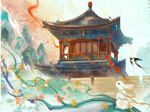 立春｜二十四节气插画海报
