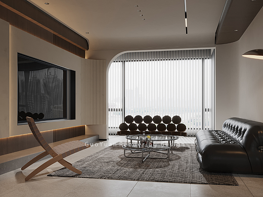 宁静的现代客餐厅