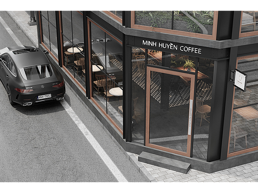 【餐饮实景案例】Minhhuyencoffee咖啡店设计
